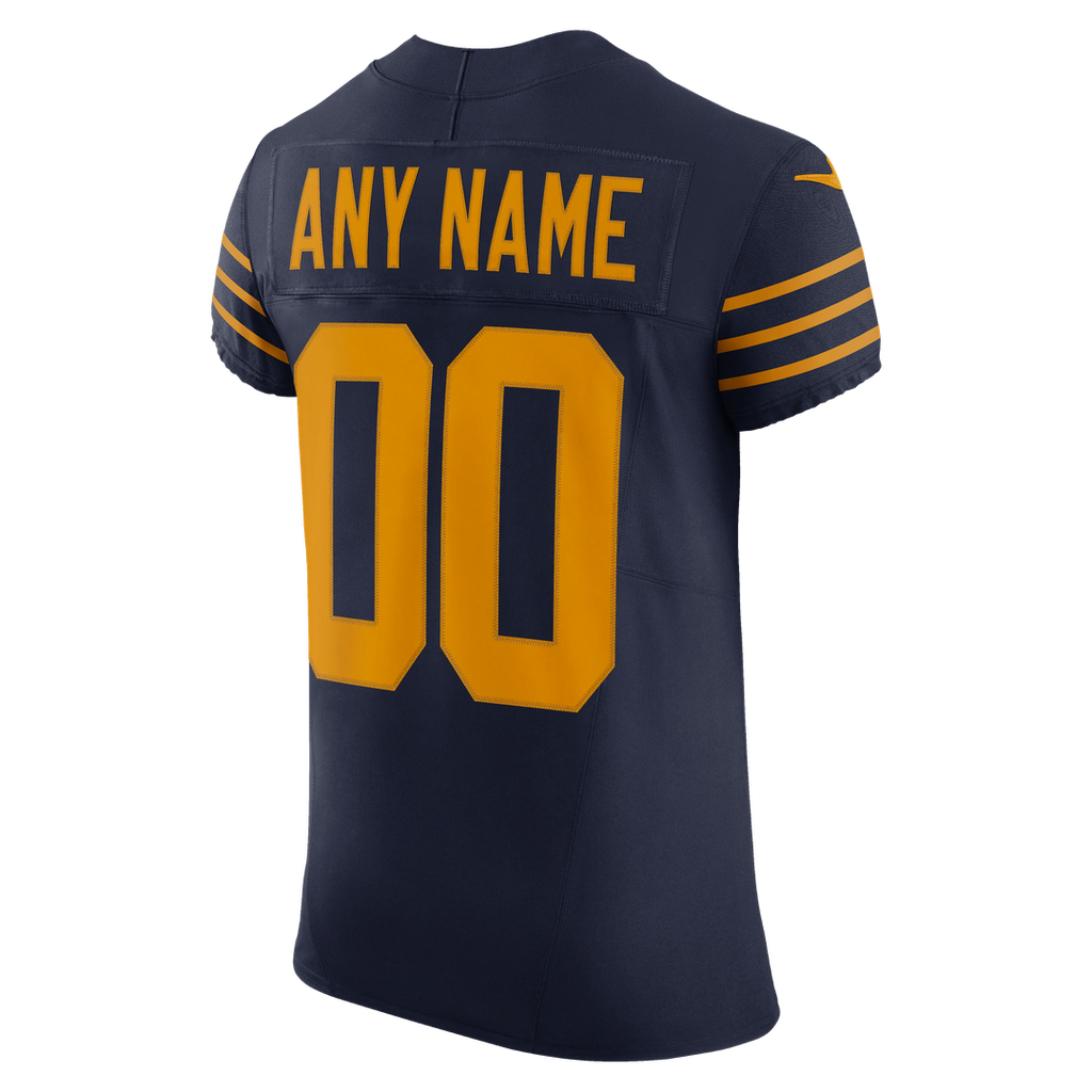 Green Bay Packers Nike Navy Alternate Vapor F.U.S.E. Elite Custom Jersey