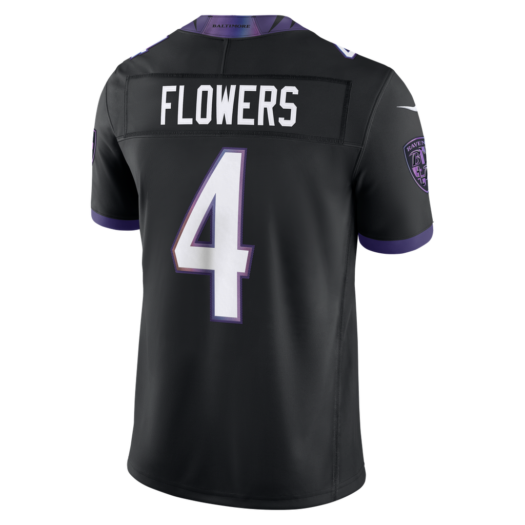 Baltimore Ravens Zay Flowers Nike Black Alternate Alternate Vapor F.U.S.E. Stitched Limited Jersey