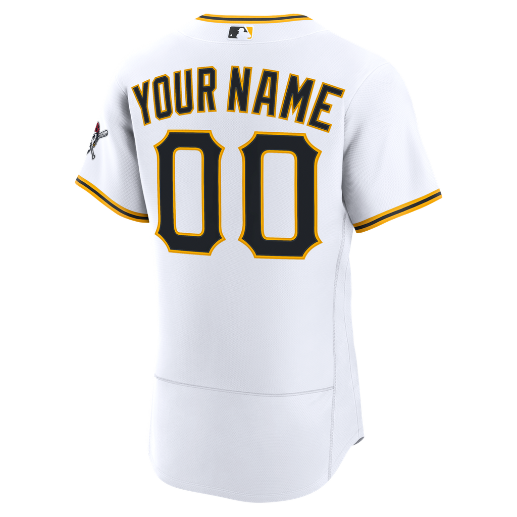 Pittsburgh Pirates Nike White Home Authentic Custom Jersey
