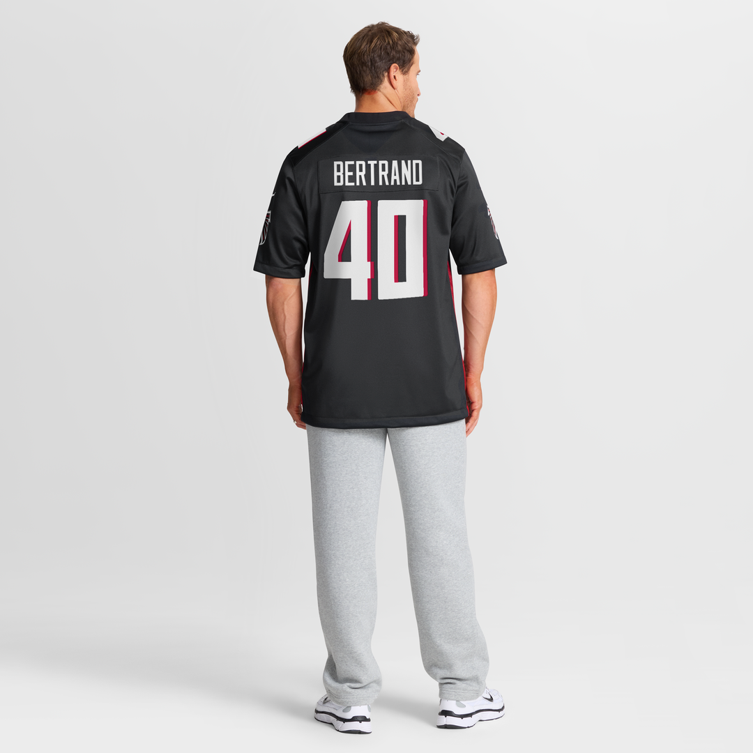 Atlanta Falcons JD Bertrand Nike Black Team Game Jersey