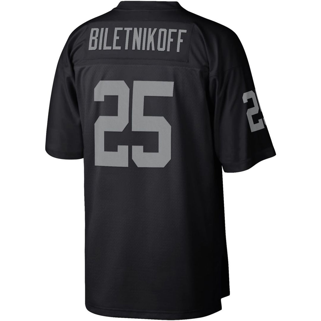 Las Vegas Raiders Fred Biletnikoff Mitchell & Ness Black Legacy Replica Jersey