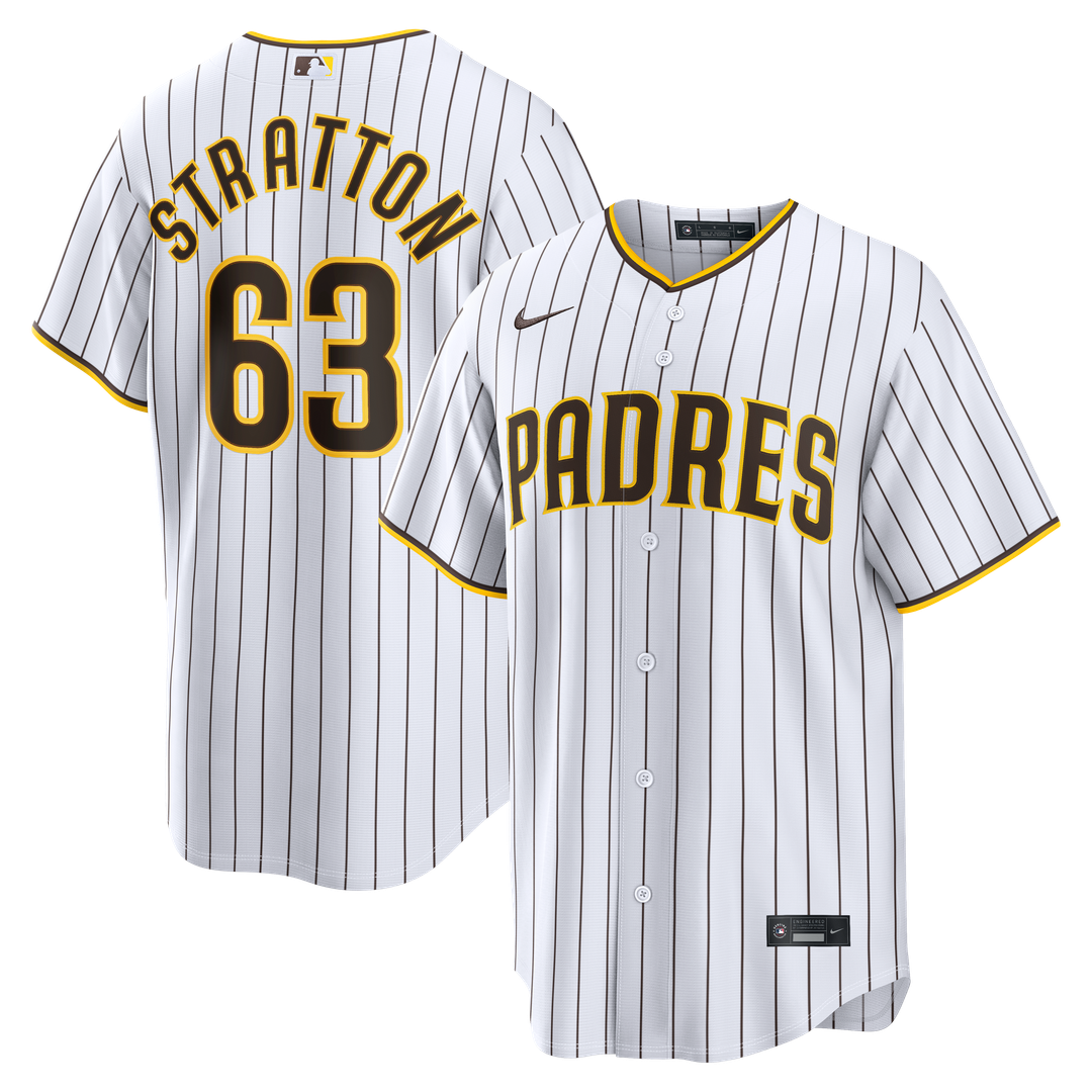 San Diego Padres Hunter Stratton Nike White Home Replica Jersey