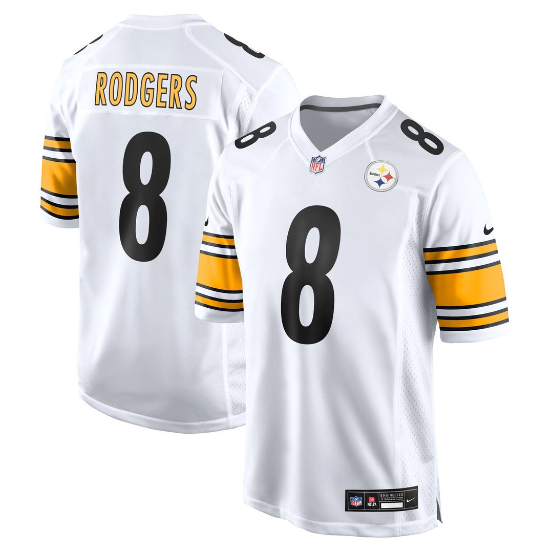 Pittsburgh Steelers Aaron Rodgers Nike Black Game Jersey