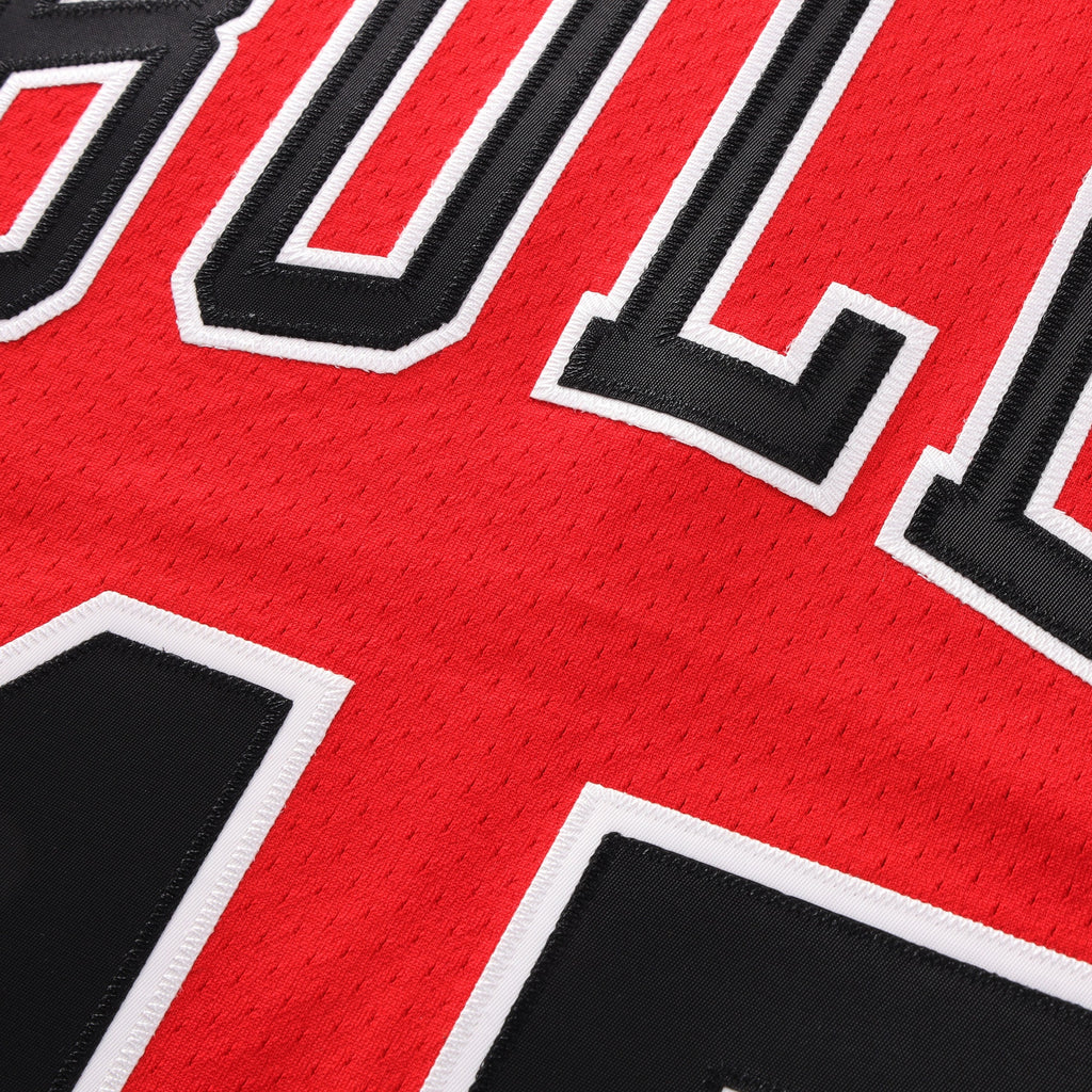 Chicago Bulls Michael Jordan 1994-95 Road 45 Authentic Jersey By Mitchell & Ness - Red