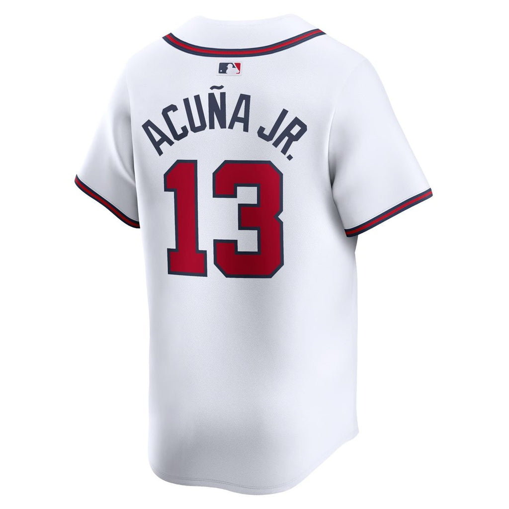 Atlanta Braves Ronald Acuña Jr. Nike White Home Limited Player Jersey