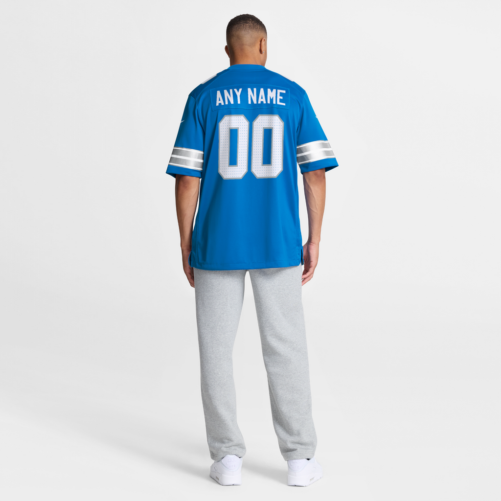Detroit Lions Nike Black Alternate Custom Game Jersey