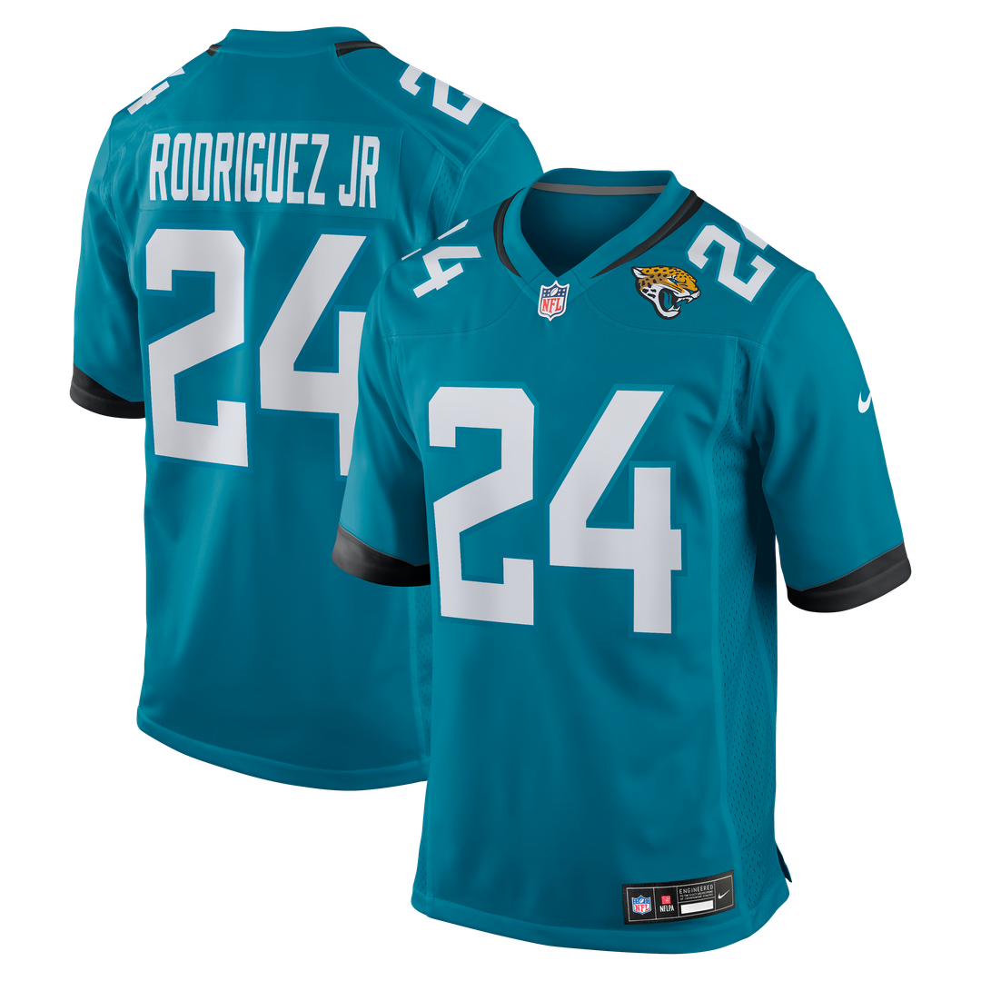 Jacksonville Jaguars Chris Rodriguez Jr. Nike Teal Team Game Jersey