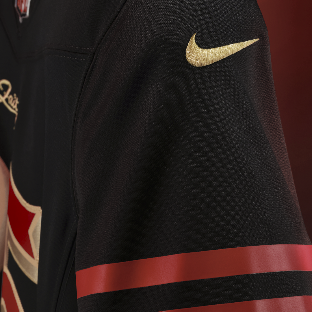 San Francisco 49ers Brock Purdy Nike Black Rivalries Collection Stitched Limited Jersey