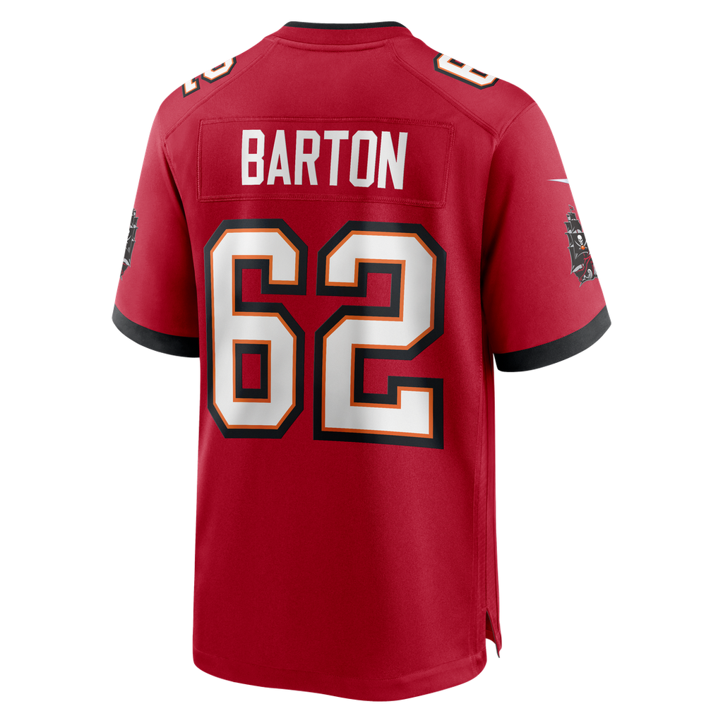 Graham Barton Pick No. 26 Nike Red Player Game Jersey