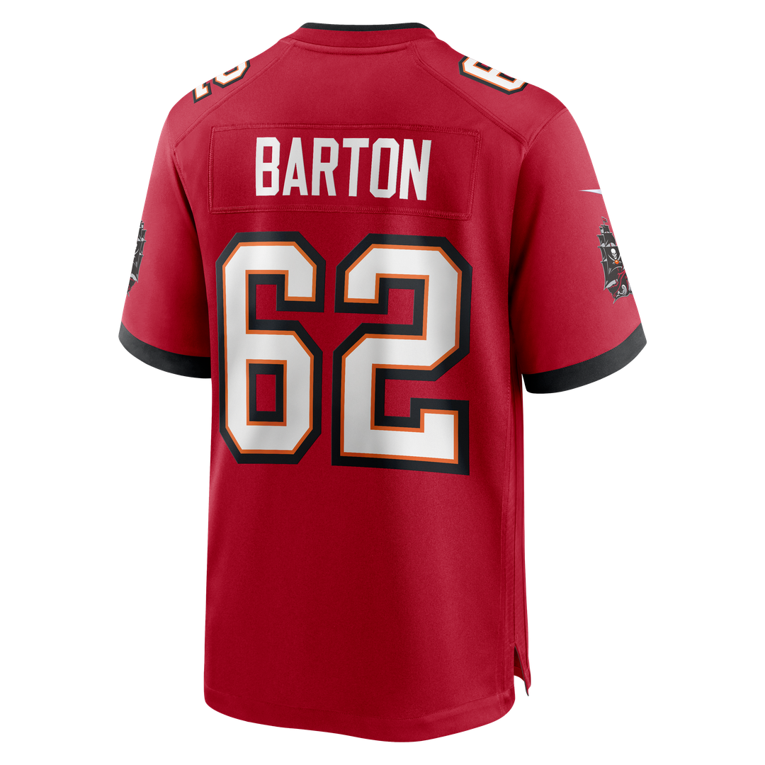 Graham Barton Pick No. 26 Nike Red Player Game Jersey