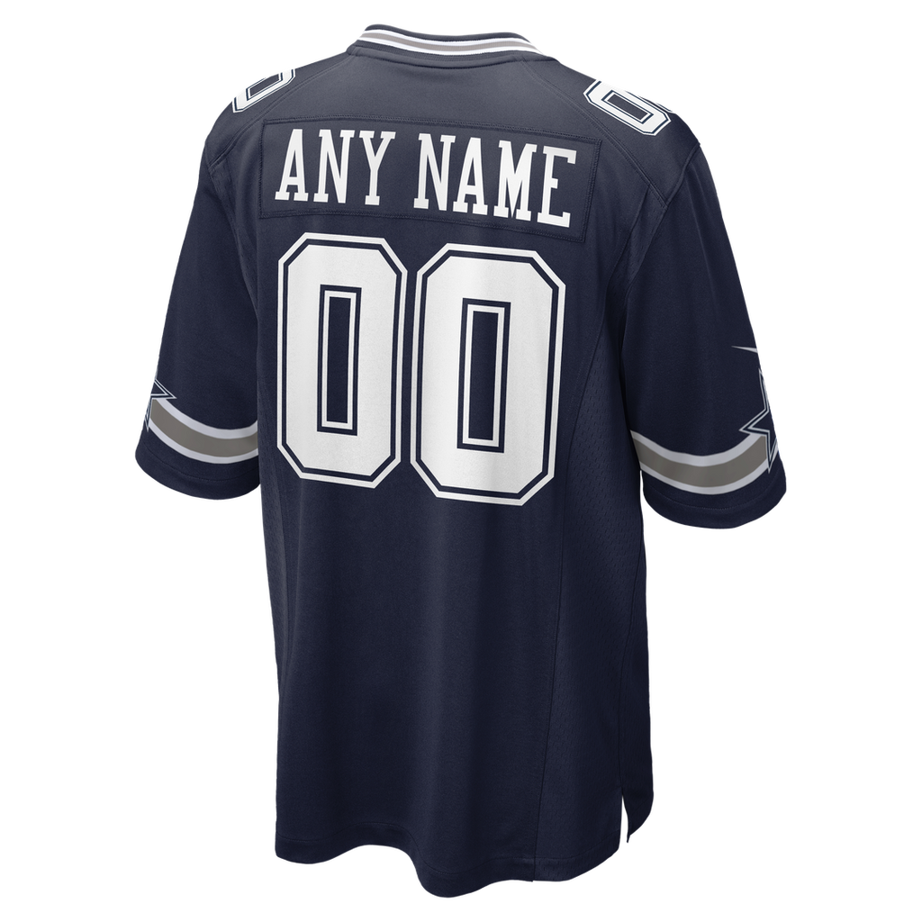 Dallas Cowboys Nike Navy Custom Game Jersey