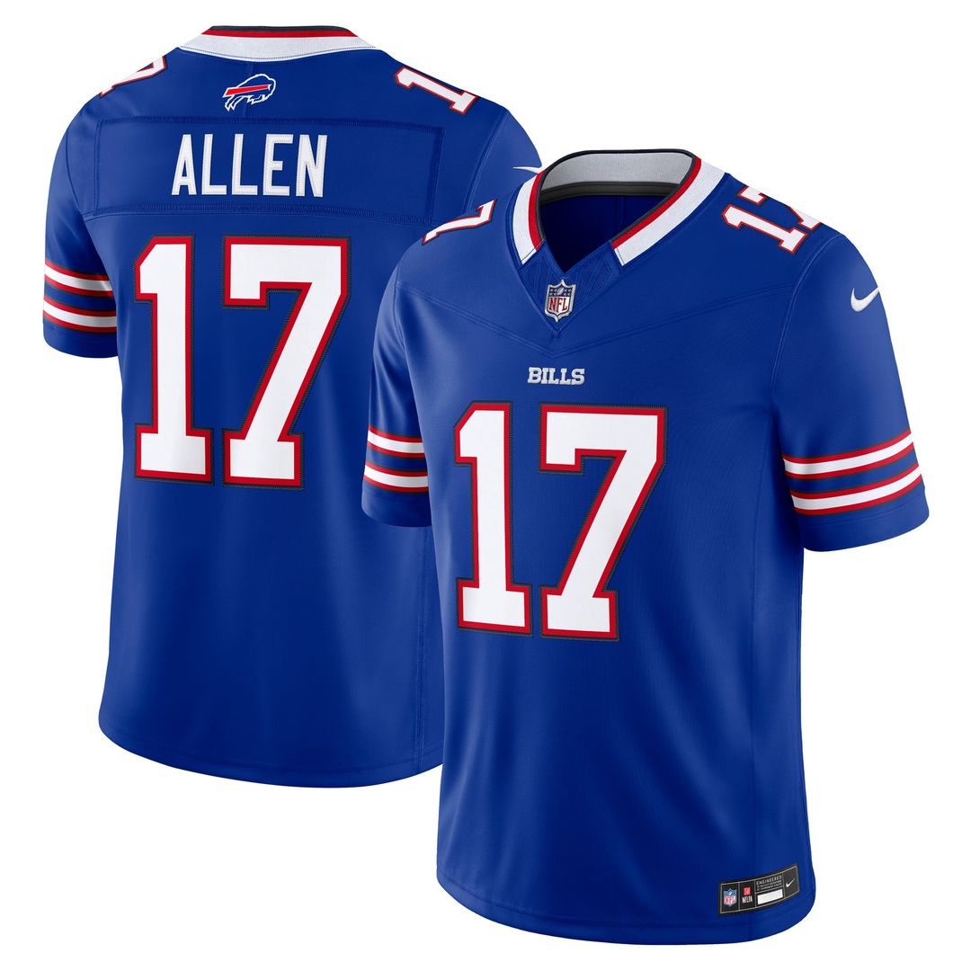 Buffalo Bills Josh Allen Nike Gray Nickel City Vapor F.U.S.E. Stitched Limited Jersey