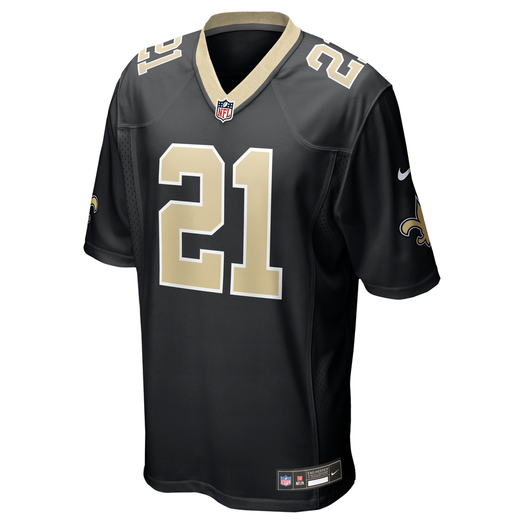 New Orleans Saints Justin Reid Nike Black Team Game Jersey