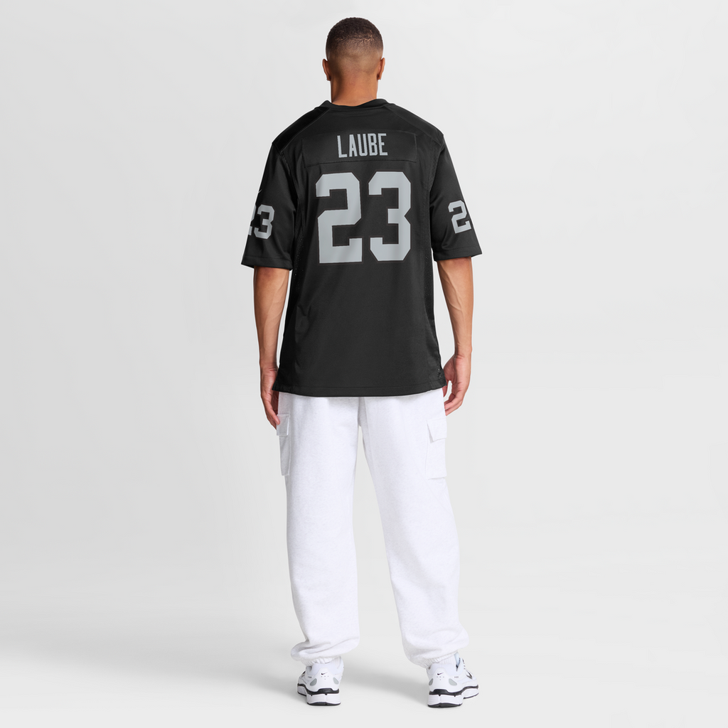 Las Vegas Raiders Dylan Laube Nike Black Team Game Jersey