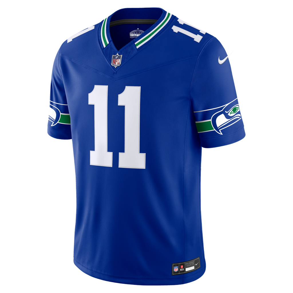 Seattle Seahawks Jaxon Smith-Njigba Nike White Vapor F.U.S.E. Stitched Limited Jersey