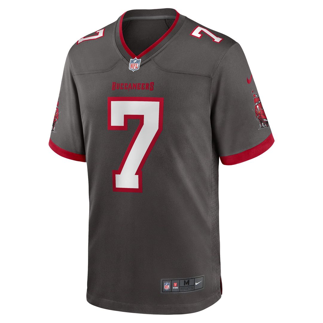 Tampa Bay Buccaneers Bucky Irving Nike Pewter Alternate Game Jersey
