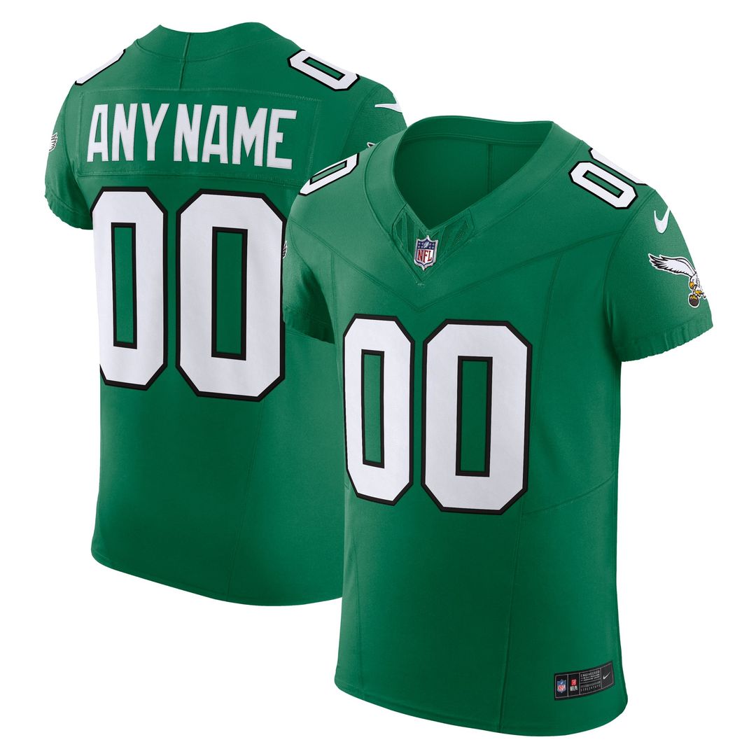 Philadelphia Eagles Nike Midnight Green Team Vapor F.U.S.E. Elite Custom Jersey