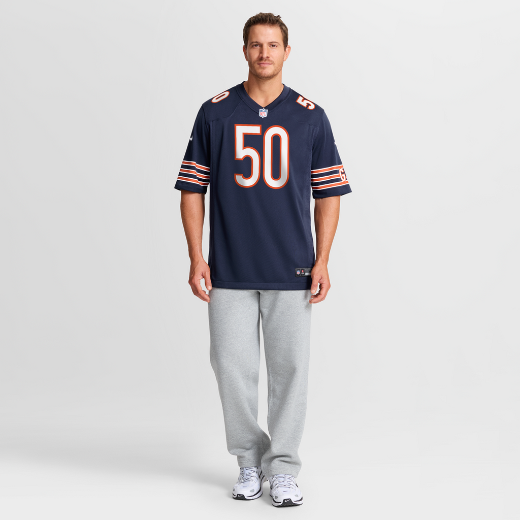 Chicago Bears Grady Jarrett Nike Navy Team Game Jersey