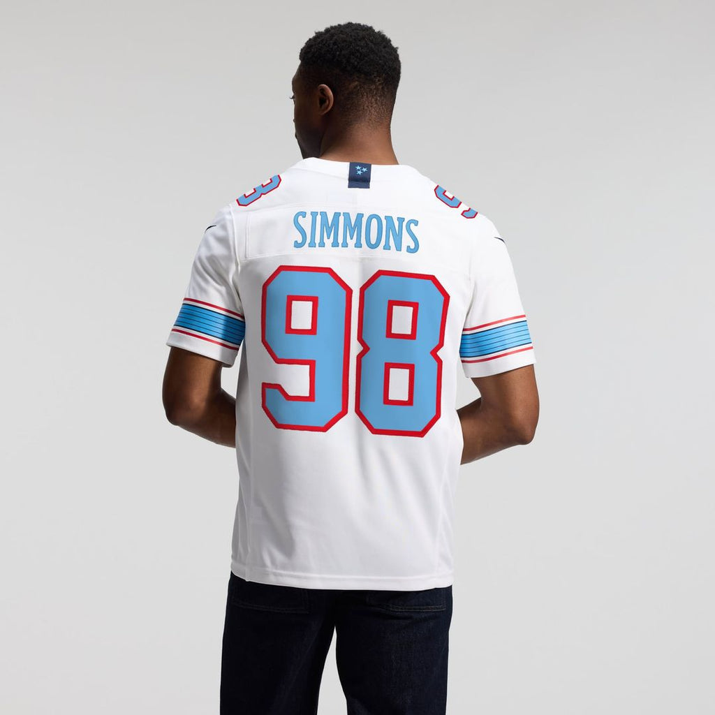 Tennessee Titans Jeffery Simmons Nike White Vapor F.U.S.E. Stitched Limited Jersey