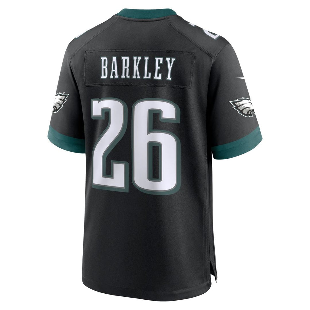 Philadelphia Eagles Saquon Barkley Nike Black Alternate Game Jersey