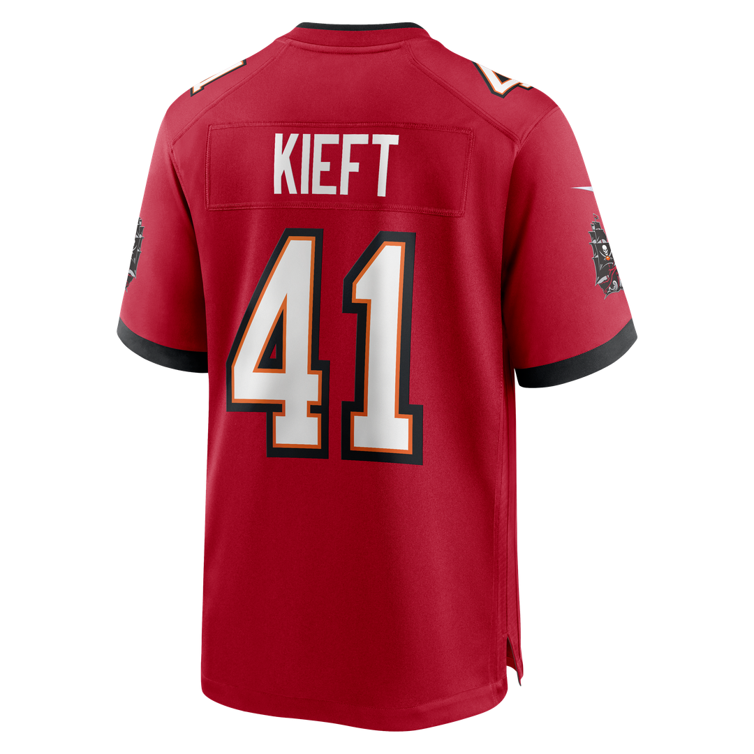 Tampa Bay Buccaneers Ko Kieft Nike Red Game Player Jersey