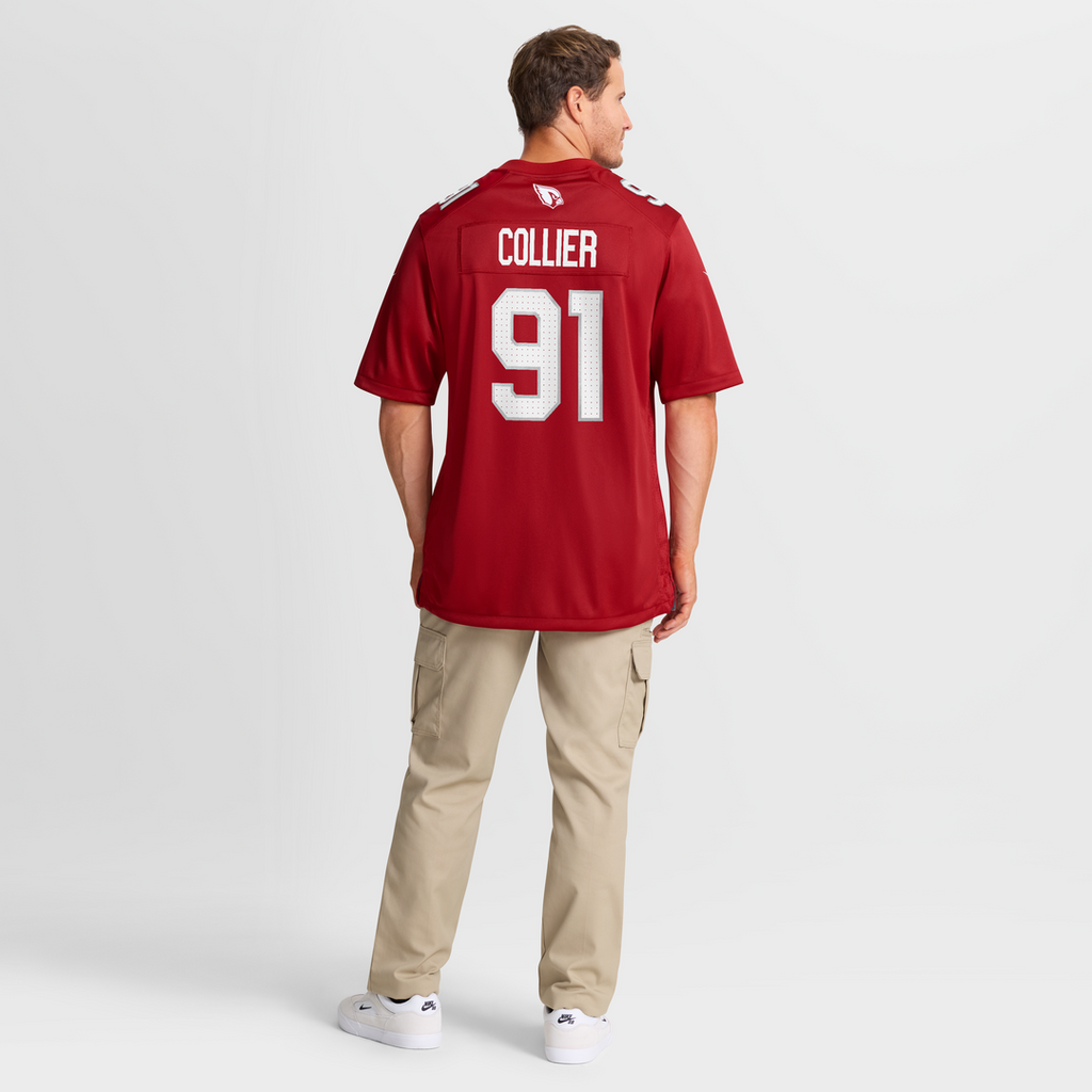 Arizona Cardinals L.J. Collier Nike Cardinal Team Game Jersey