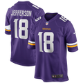 Minnesota Vikings Justin Jefferson Nike Purple Player Game Jersey