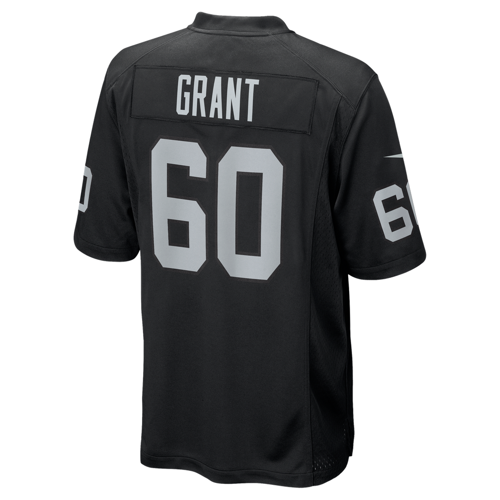 Las Vegas Raiders Charles Grant Nike Black Team Game Jersey