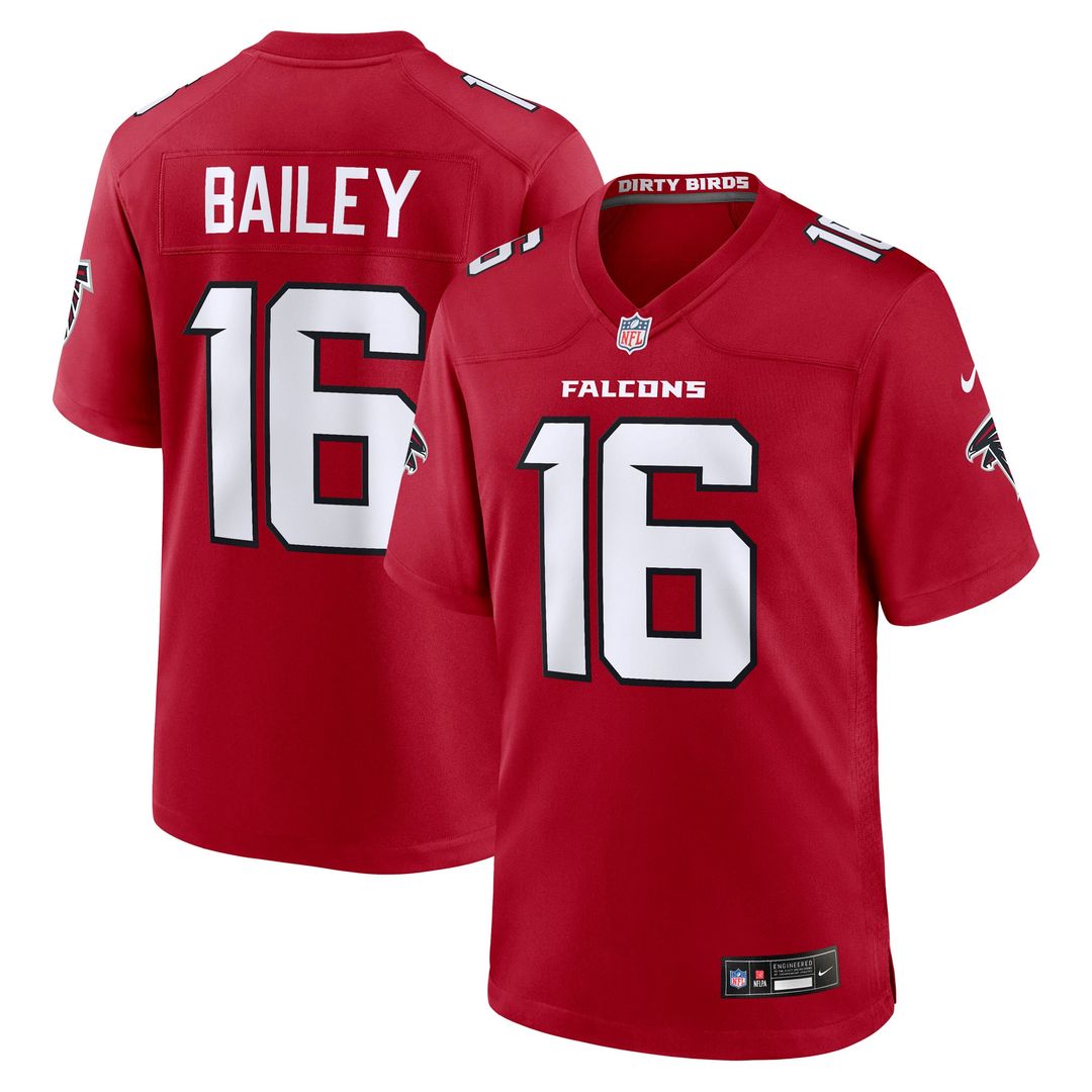 Atlanta Falcons Jake Bailey Nike Red Team Game Jersey