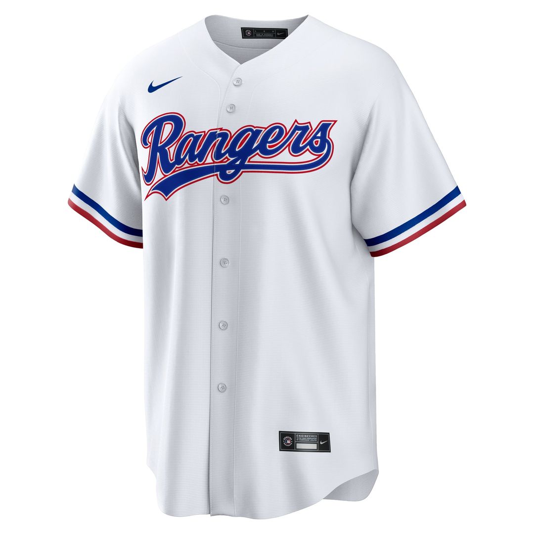 Texas Rangers Wyatt Langford Nike White Home Replica Jersey