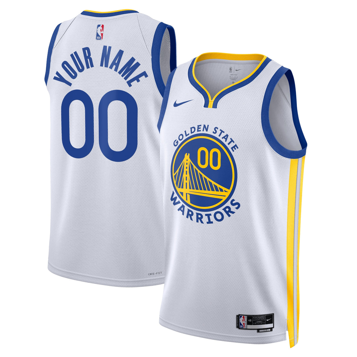 Golden State Warriors Nike Association Swingman Jersey - Custom - Unisex