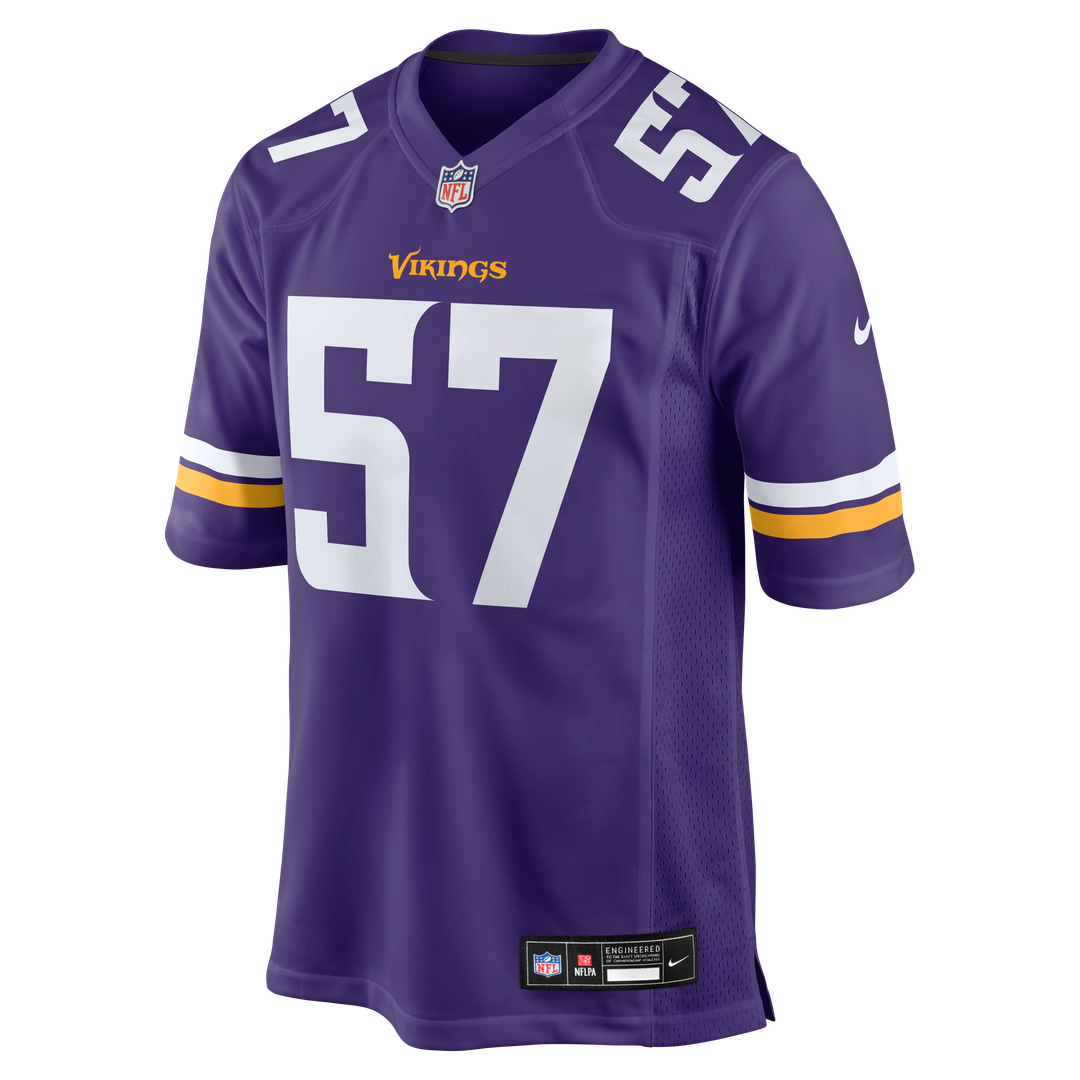 Minnesota Vikings Chaz Chambliss Nike Purple Team Game Jersey