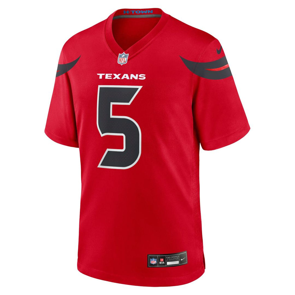 Houston Texans Jalen Pitre Nike Navy Game Jersey