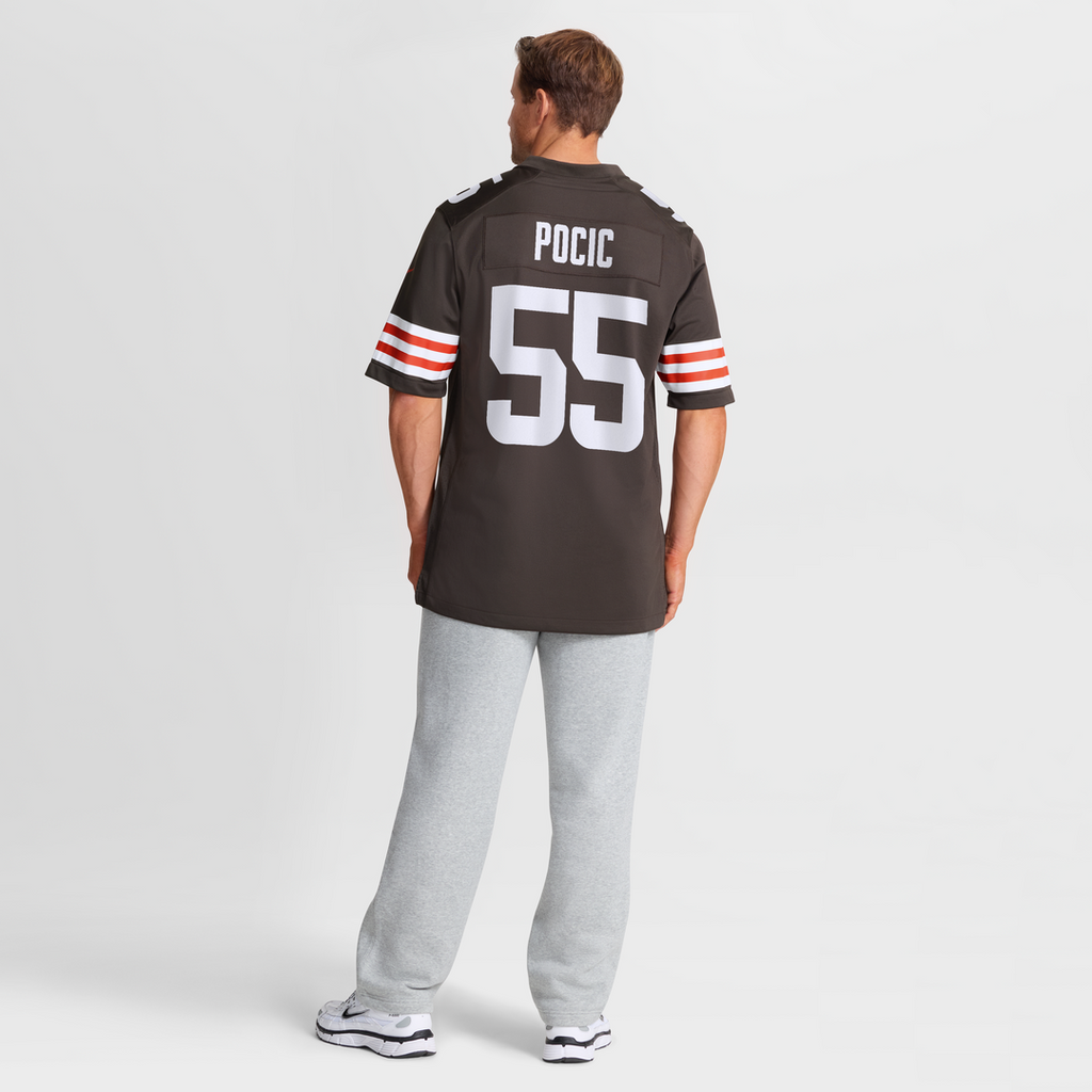Cleveland Browns Ethan Pocic Nike Brown Game Jersey
