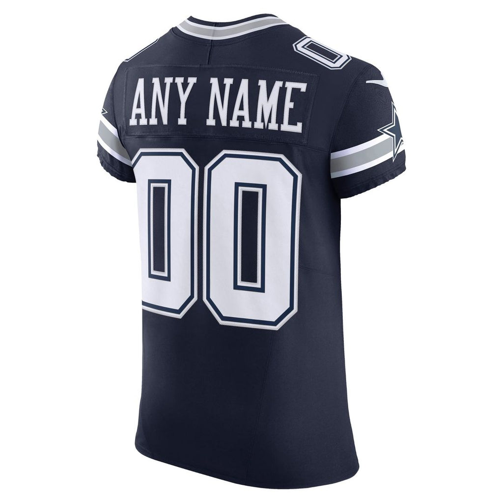 Dallas Cowboys Nike Navy Vapor F.U.S.E. Elite Custom Jersey