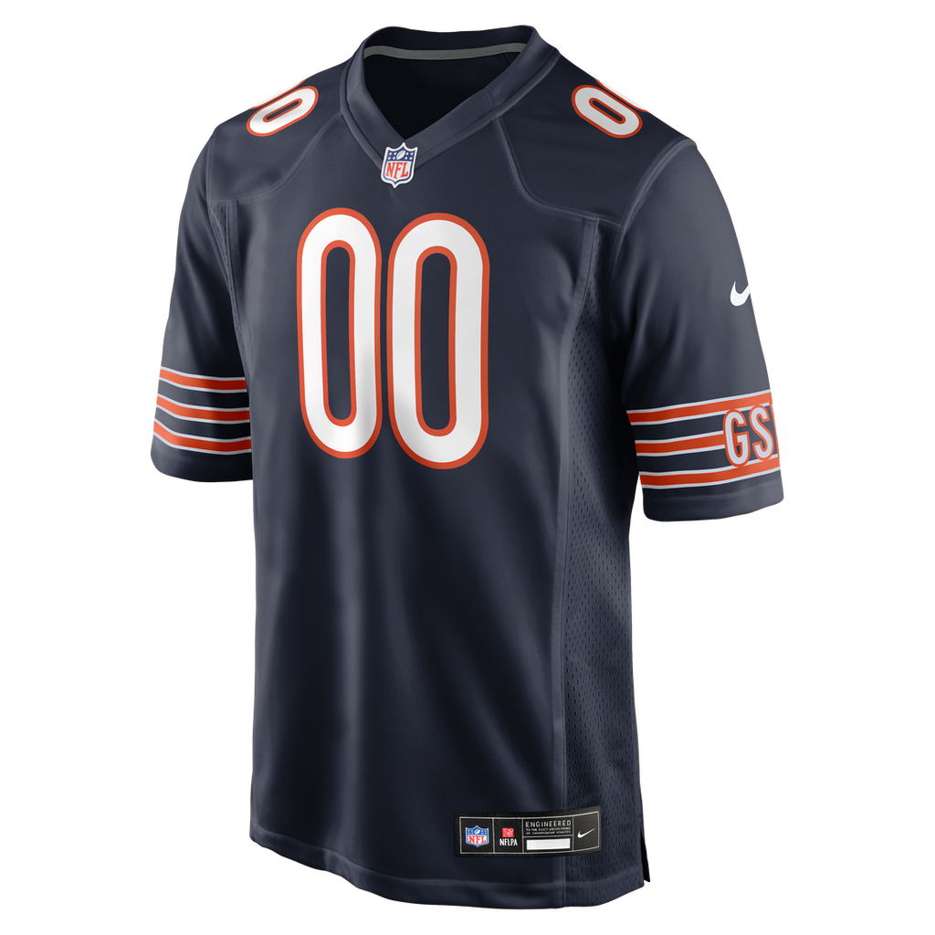 Chicago Bears Nike White Custom Game Jersey
