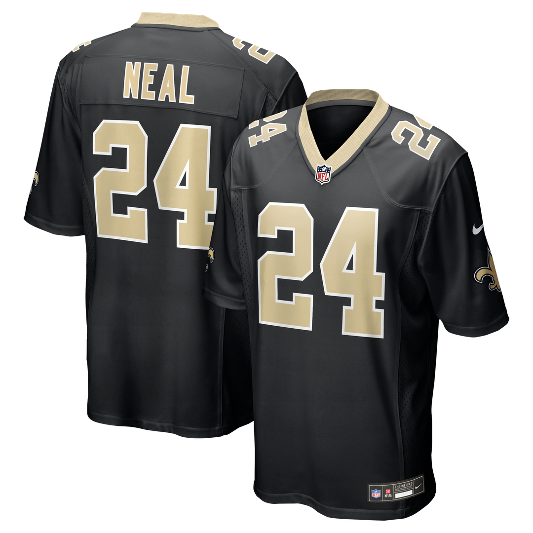 New Orleans Saints Devin Neal Nike Black Team Game Jersey