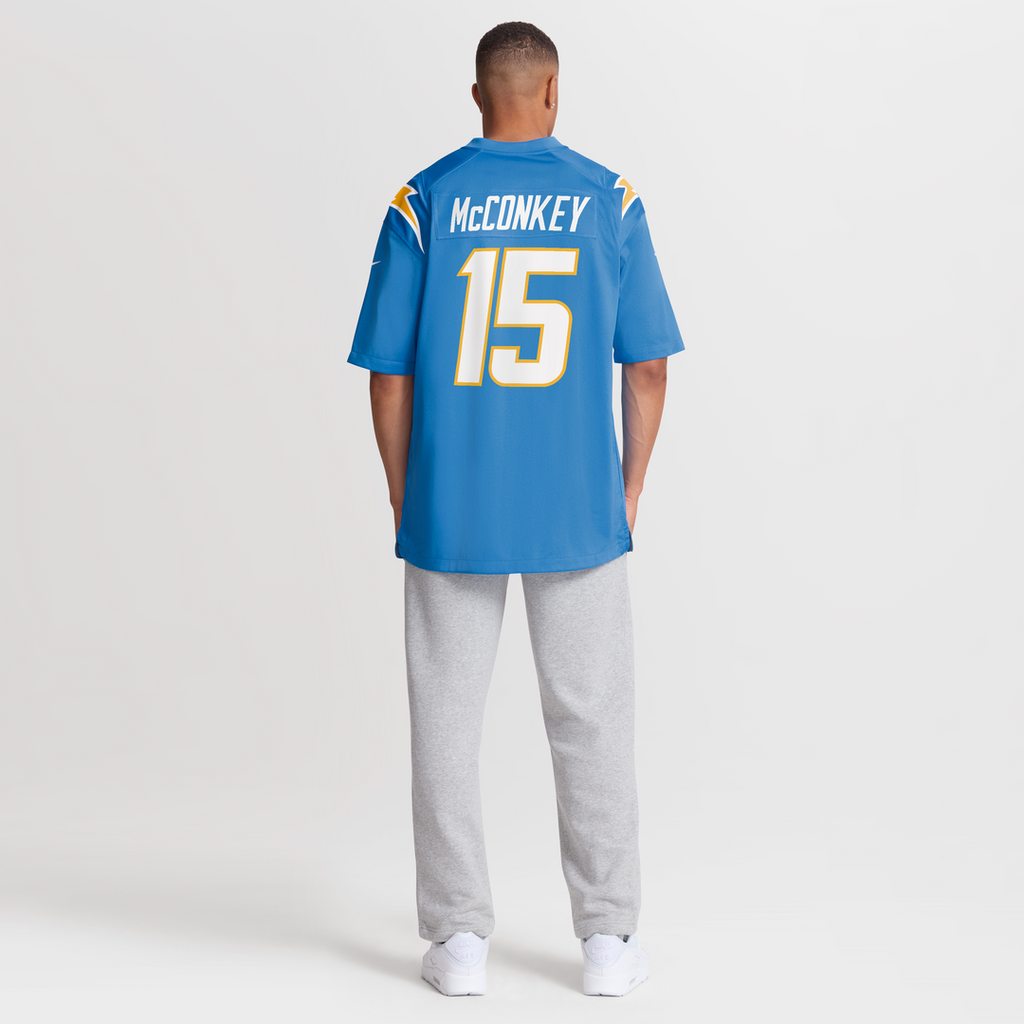 Los Angeles Chargers Ladd McConkey Nike Gold Alternate Charger Power Game Player Jersey