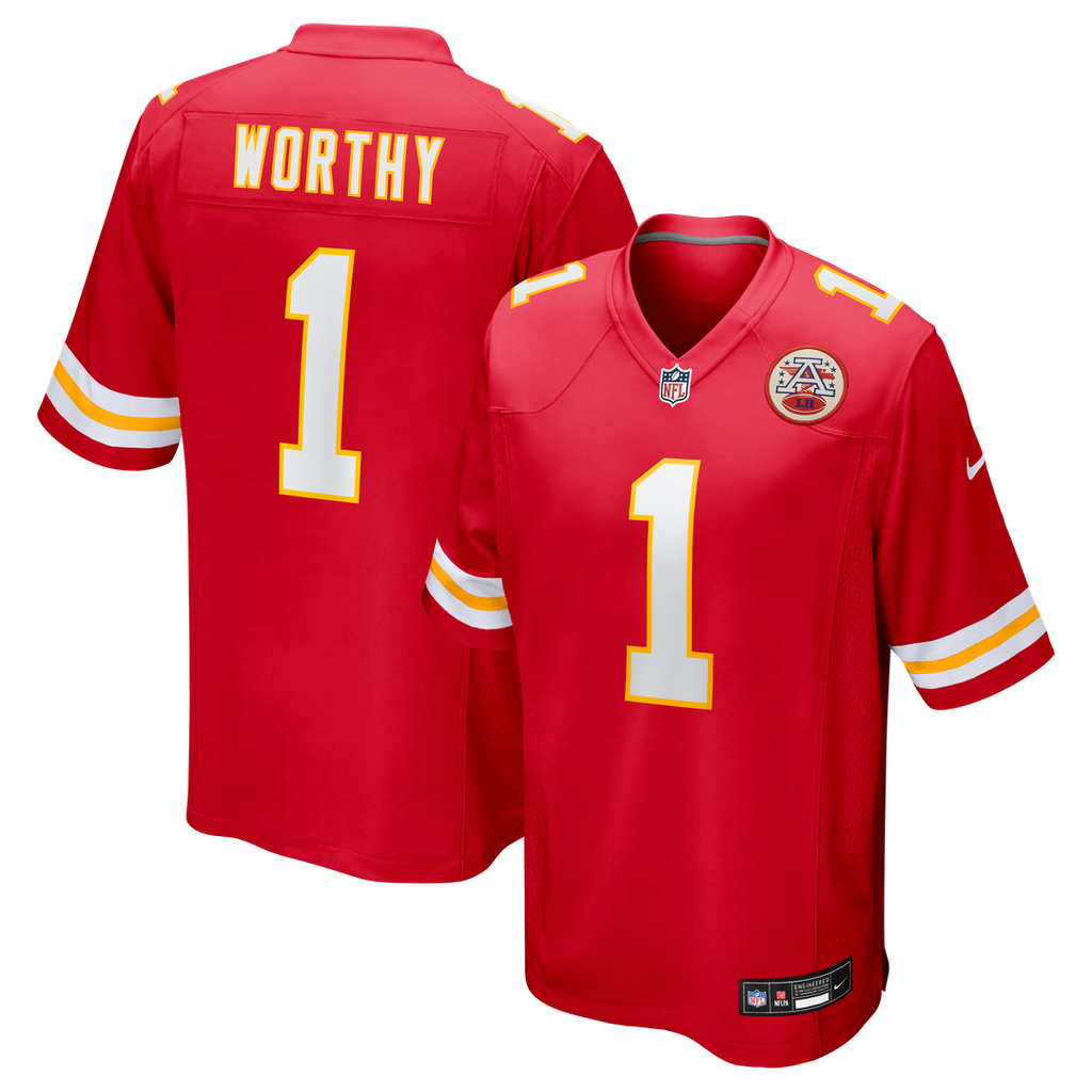 Kansas City Chiefs Xavier Worthy Nike Red Player Game Jersey