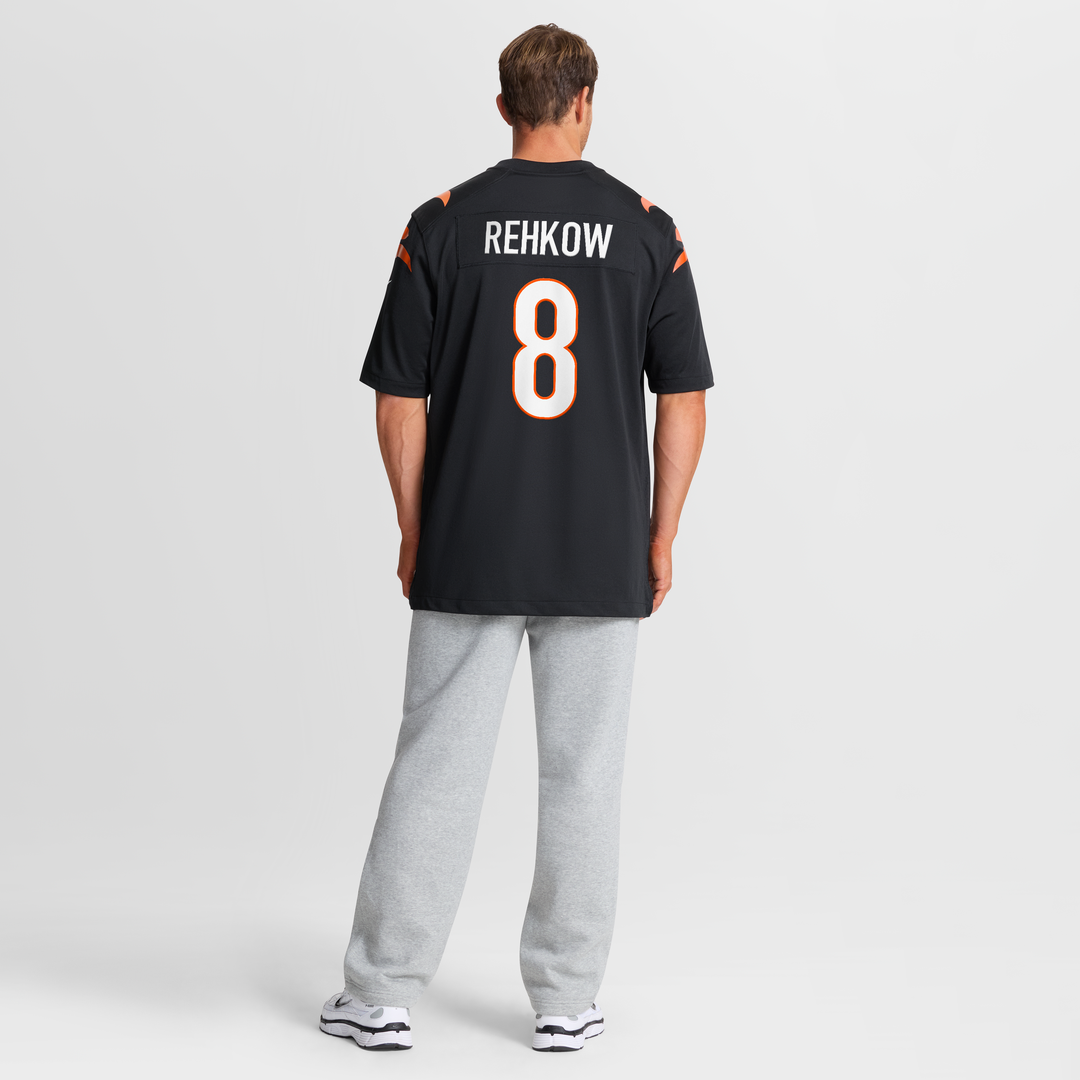 Cincinnati Bengals Ryan Rehkow Nike Black Game Jersey