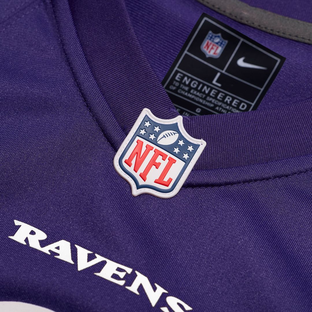 Baltimore Ravens Justice Hill Nike Purple Game Jersey