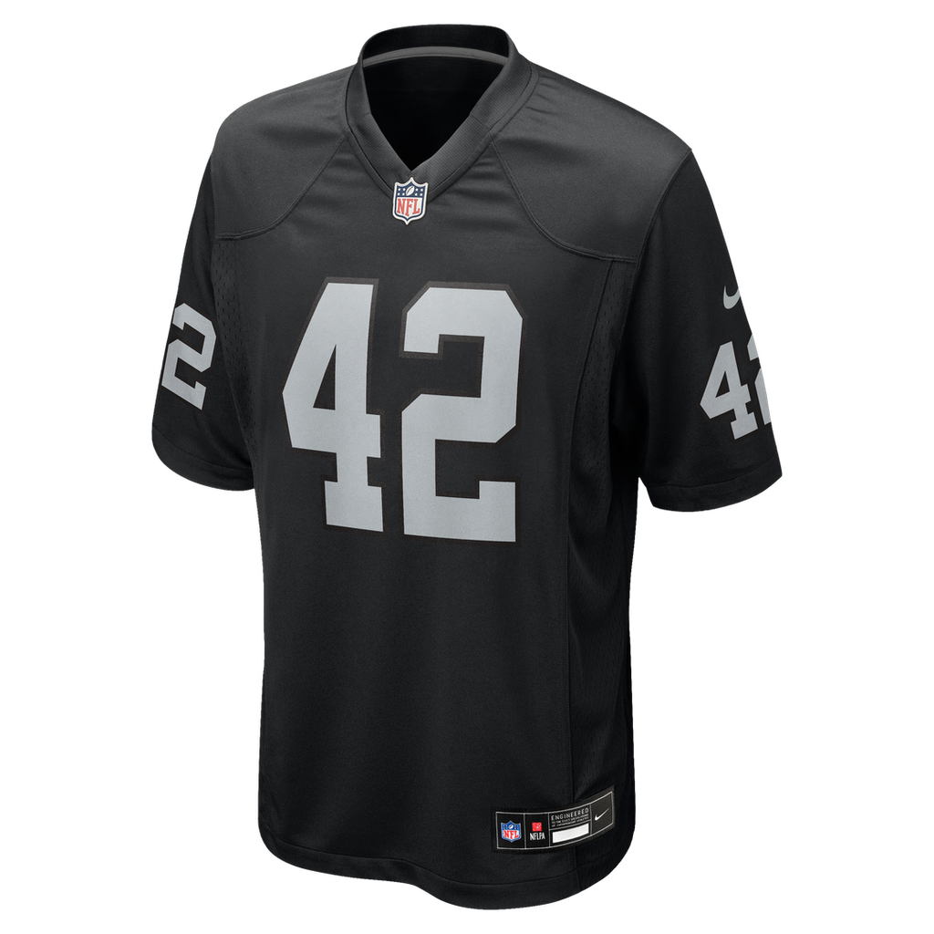 Las Vegas Raiders Ronnie Lott Nike Black Game Retired Player Jersey