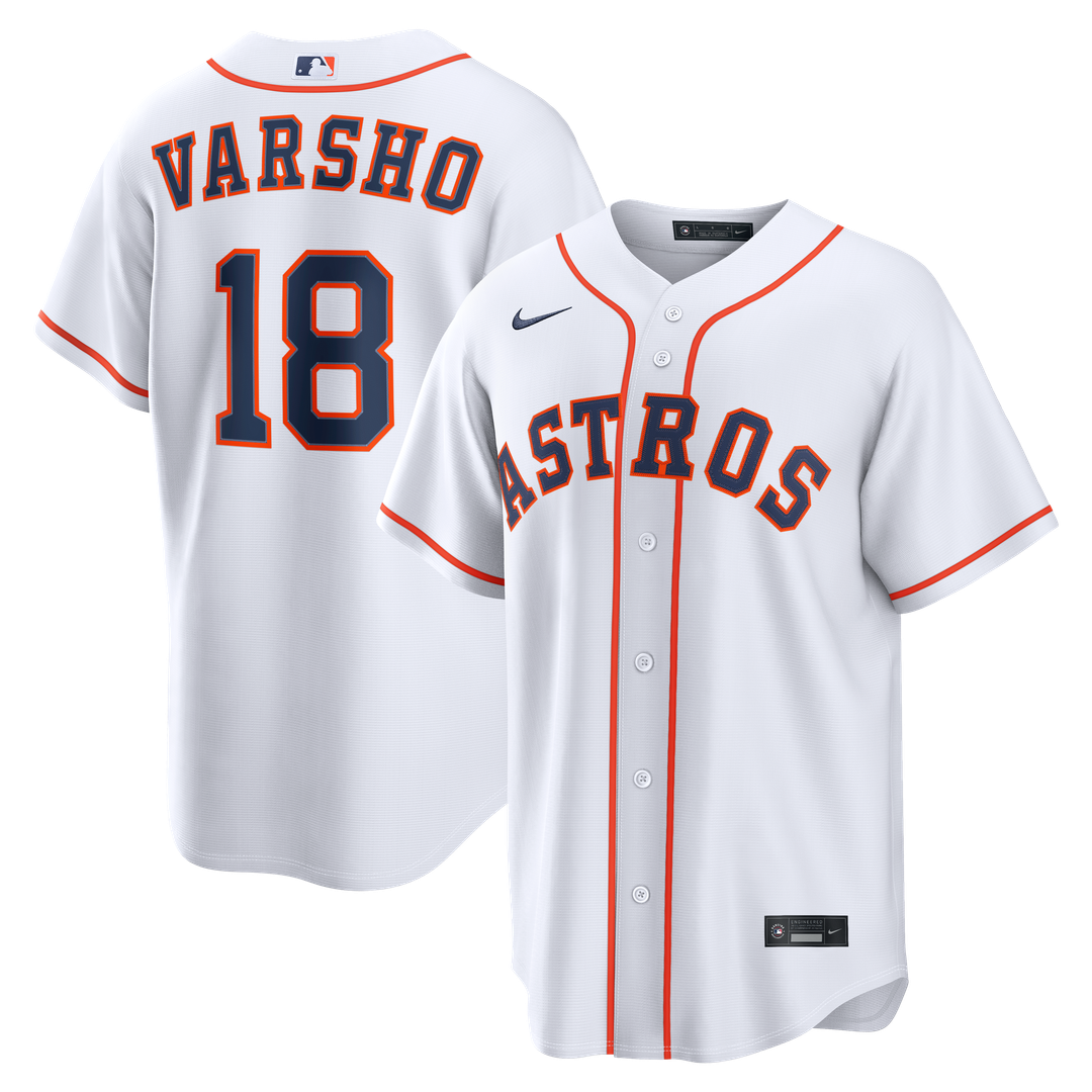 Houston Astros Daulton Varsho Nike White Home Replica Jersey