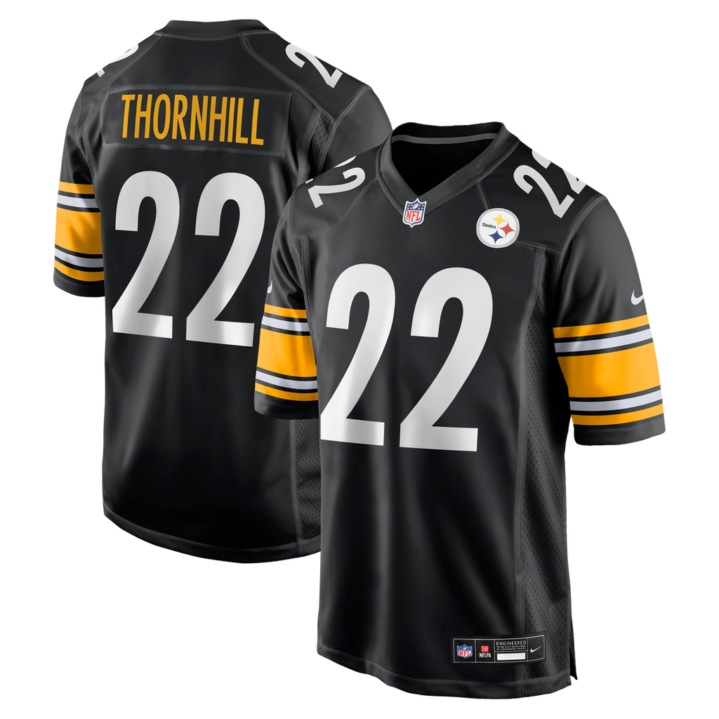 Pittsburgh Steelers Juan Thornhill Nike Black Team Game Jersey