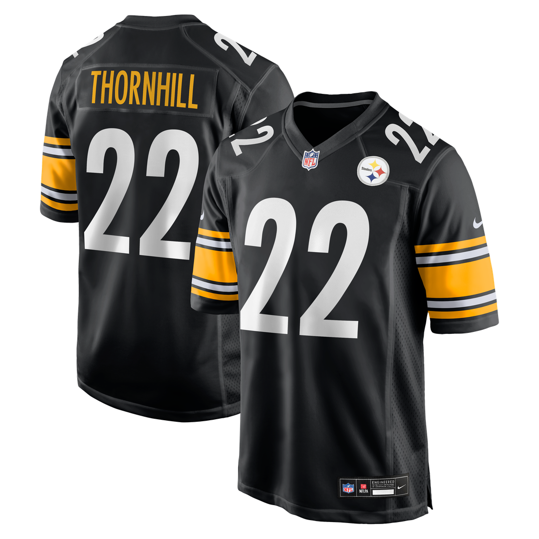 Pittsburgh Steelers Juan Thornhill Nike Black Team Game Jersey
