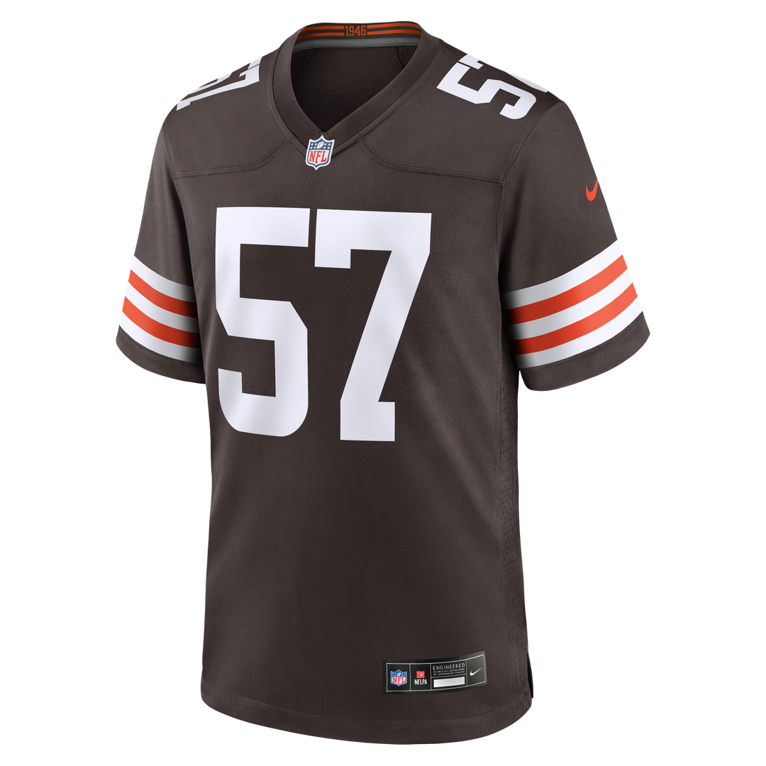 Cleveland Browns Isaiah McGuire Nike Brown Team Game Jersey