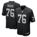 Las Vegas Raiders Caleb Rogers Nike Black Team Game Jersey
