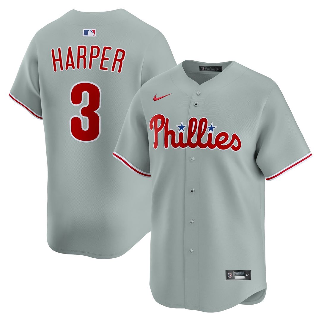 Philadelphia Phillies Bryce Harper Nike White Home Limited Player Jersey