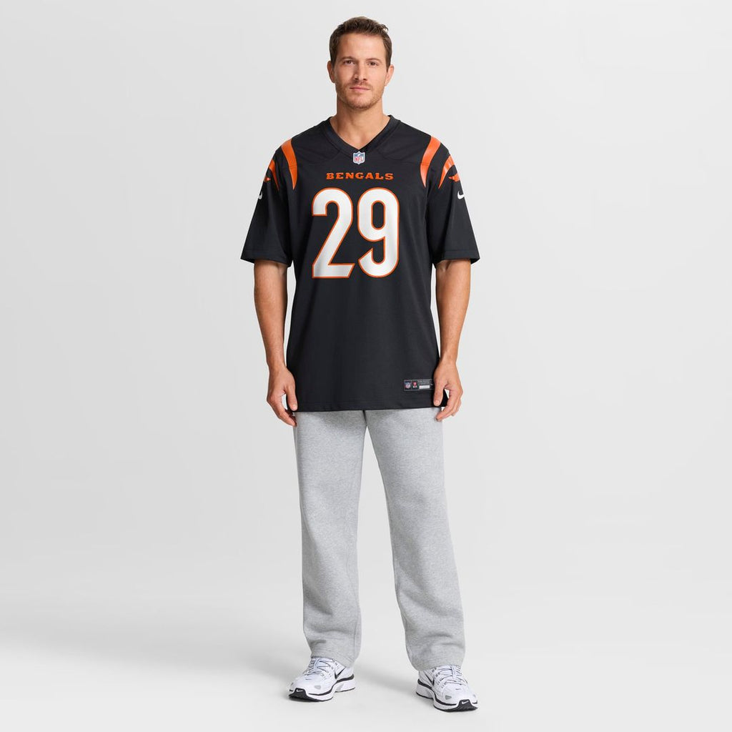 Cincinnati Bengals Kyle Dugger Nike Black Team Game Jersey