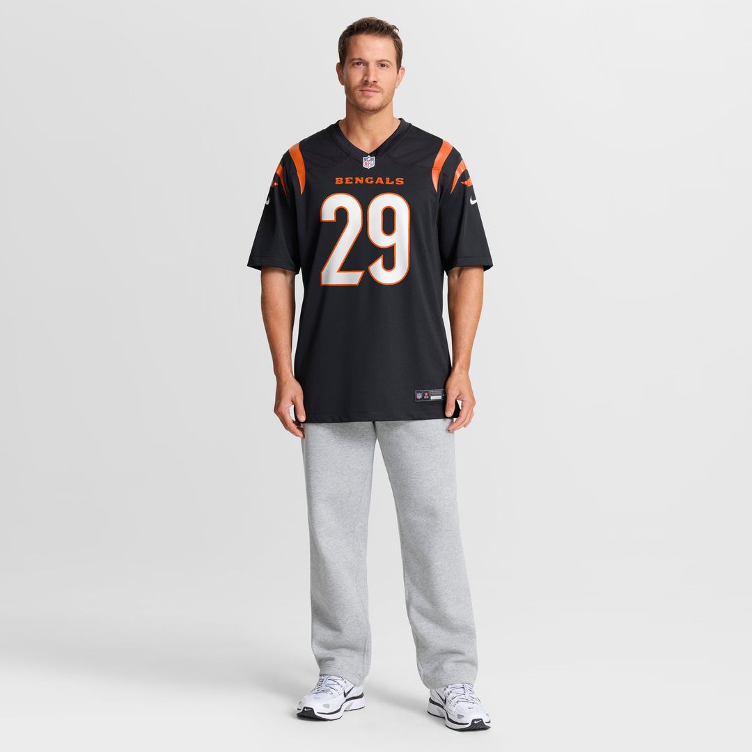 Cincinnati Bengals Kyle Dugger Nike Black Team Game Jersey
